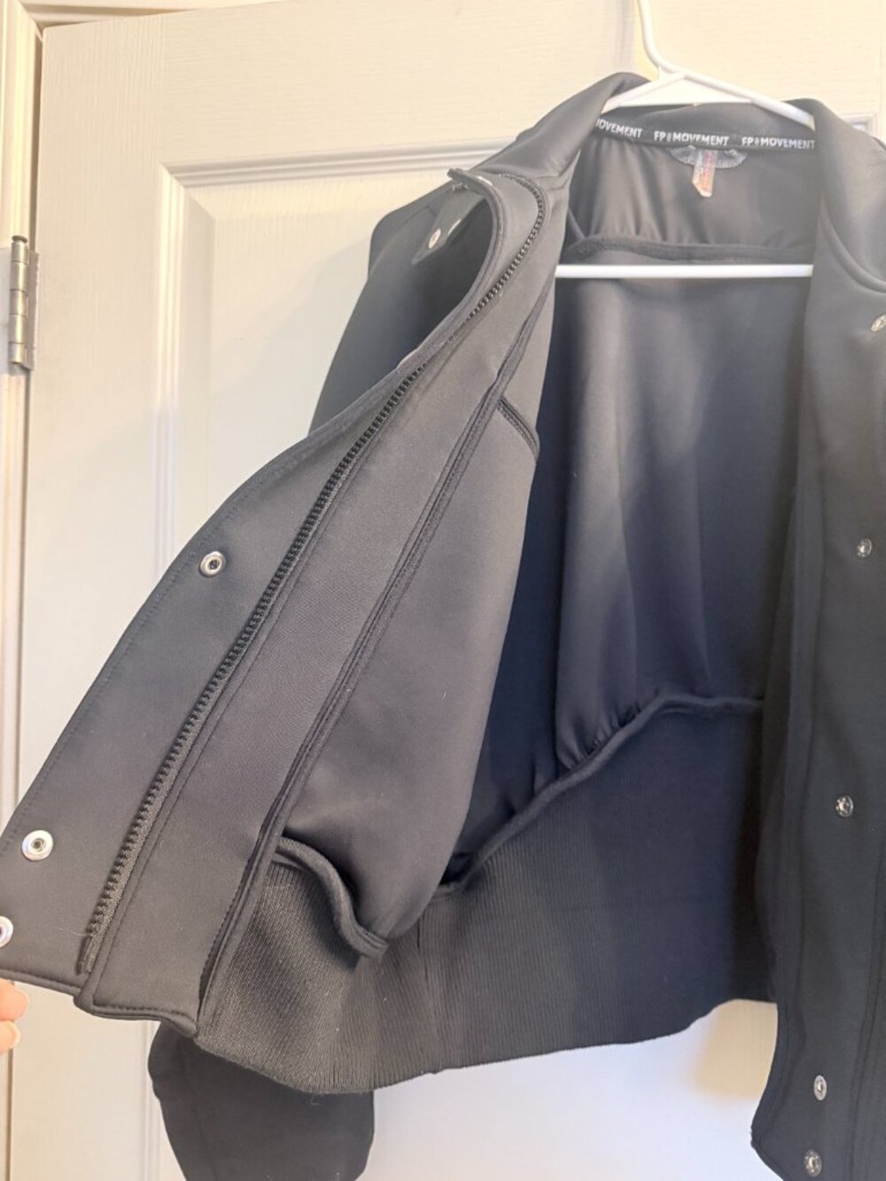 Free People Free Movement Off To The Races Bomber Jacket (black) - Picture 9 of 12